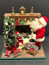 VTG Smile Animated Christmas Illuminated Movement Santa Motion Motion-ette Works