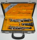 LARILEE FULL SYSTEM WOOD OBOE WITH ORIGINAL CASE, ELKHART IN.