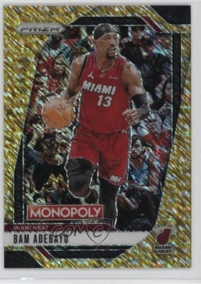 2024 Panini Prizm Monopoly Millionaire Gold Shimmer 36/500 Bam Adebayo #29 1c8t