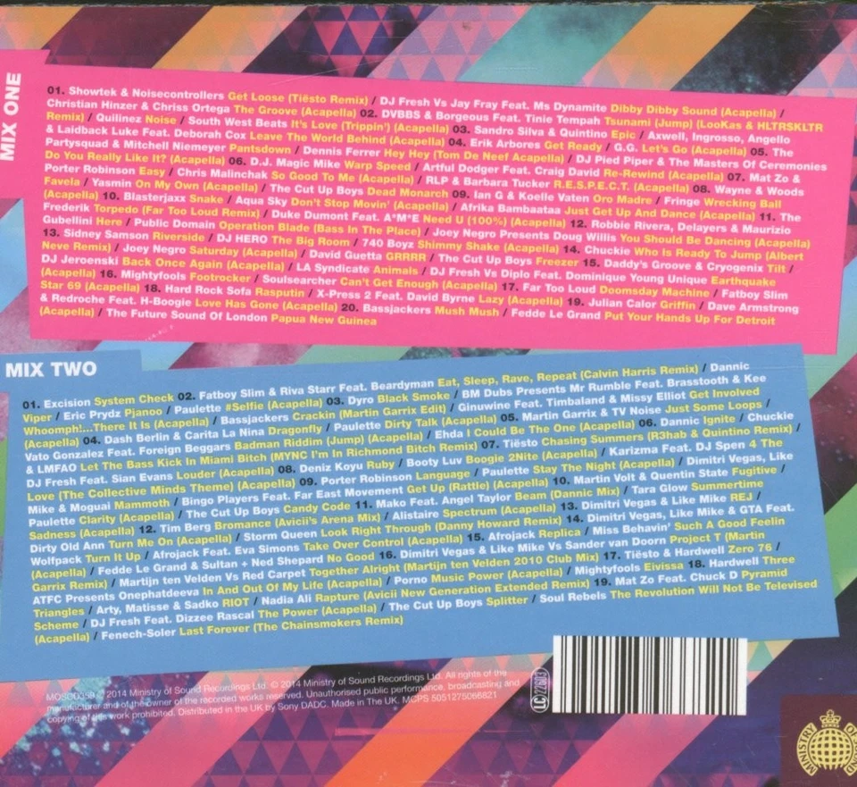 Cut Up Boys Mash Up Mix Edm Doppelt CD UK Ministry Of Sound 2014 Doppelt Cd Mit - Bild 2 von 4