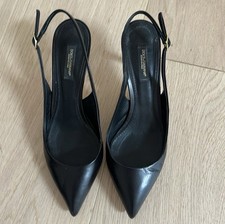 Dolce & Gabbana Black Slingback Heels