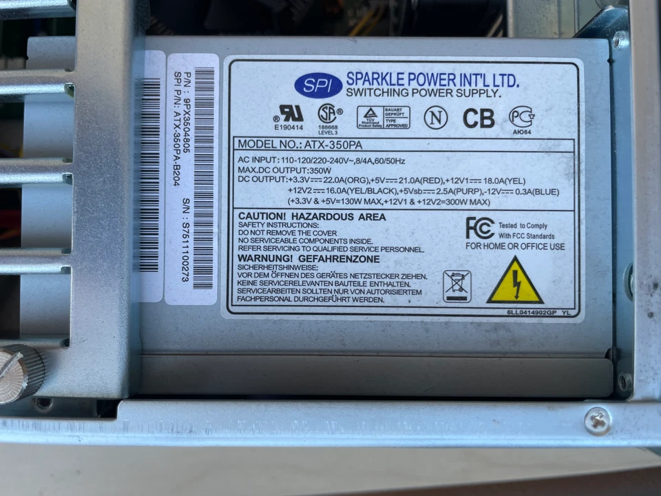 Aic RMC-4S Rackmount Chassis, 4U with Fan, HardDrives, 1GB RAM, NEC Opt Drive - Image 3 of 4