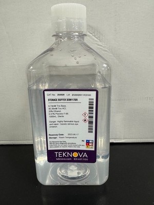 Teknova Storage Buffer, 3/UN1170/II, Sterile, 1000 mL