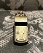 Vintage Official Military Brass Whistle Made in the USA