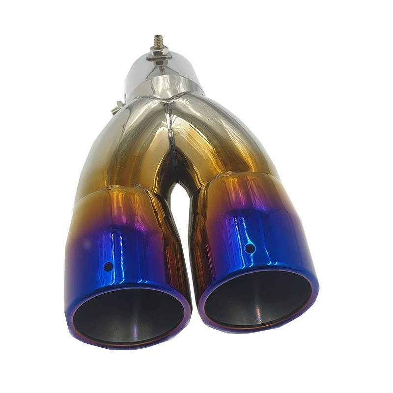 Punta silenciadora tubo de escape trasero SS azul para Toyota C-HR CHR 2016-2024 Foto 4 de 4