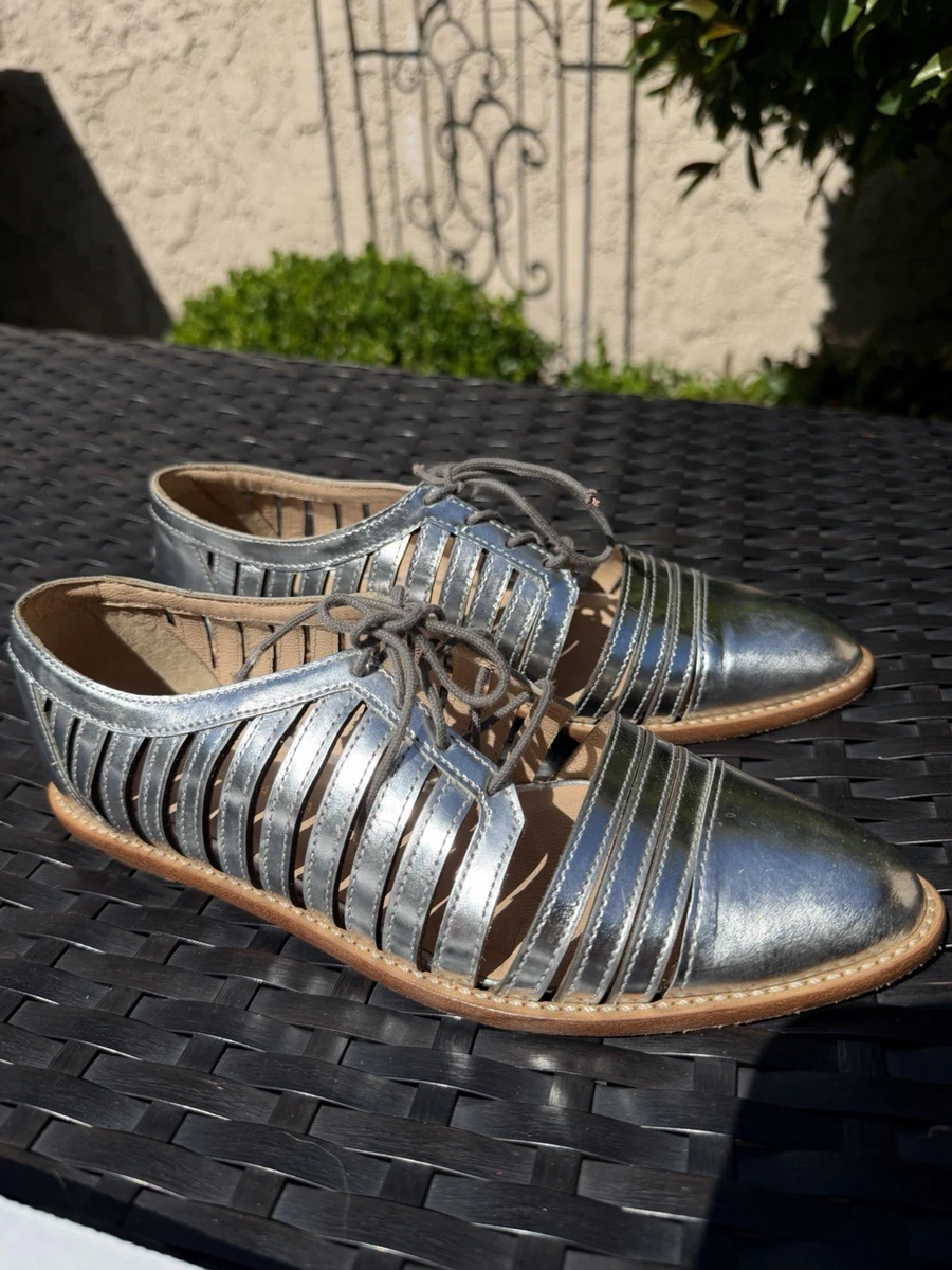 Loeffler Randall Pointed Toe Lace Up Flats for Women for  display picture 1