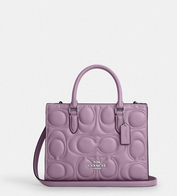 NWT Coach Maggie Small Tote Bag Signature Leather In Jasmine Style
