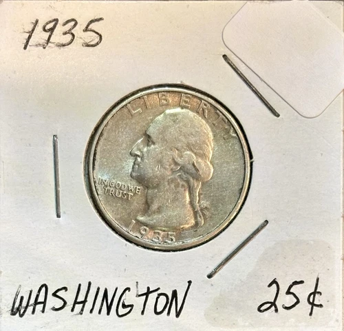 1935 WASHINGTON QUARTER DOLLAR XF-AU Circulated Example