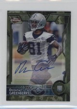 2015 Chrome Mini Rookies STS Camo Refractor 55/75 Deontay Greenberry Auto 0c2