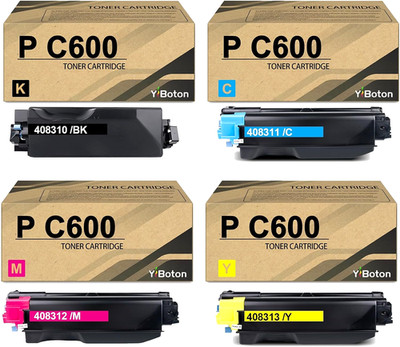 Toner Cartridge for Ricoh 408310 408313, Savin & Lanier P C600 Printers BCMY