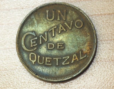 1933 Guatemala 1 Centavo Bent