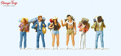 Preiser Young Backpackers (6) Exclusive Figurenset Maßstab 1:87 HO
