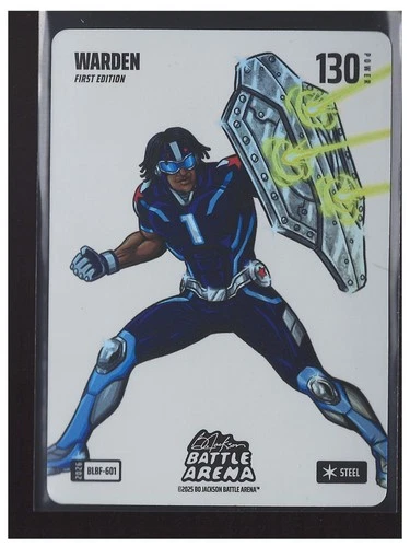 2026 Bo Jackson Battle Arena Blizzard Battle Steel Foil BLBF-601 Warden Cam Ward