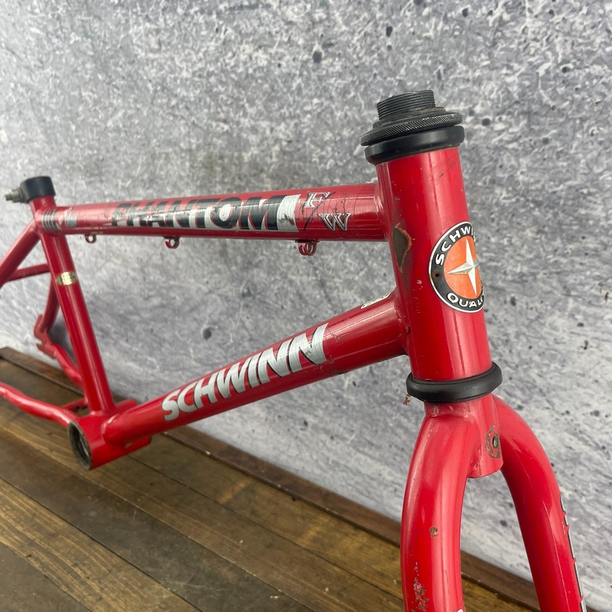 Vintage Schwinn Phantom FW BMX Frame Set Red 20
