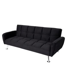 Sofa HWC-K19, Couch Schlafsofa Gästebett Klappsofa, Nosagfederung Schlaffunktion