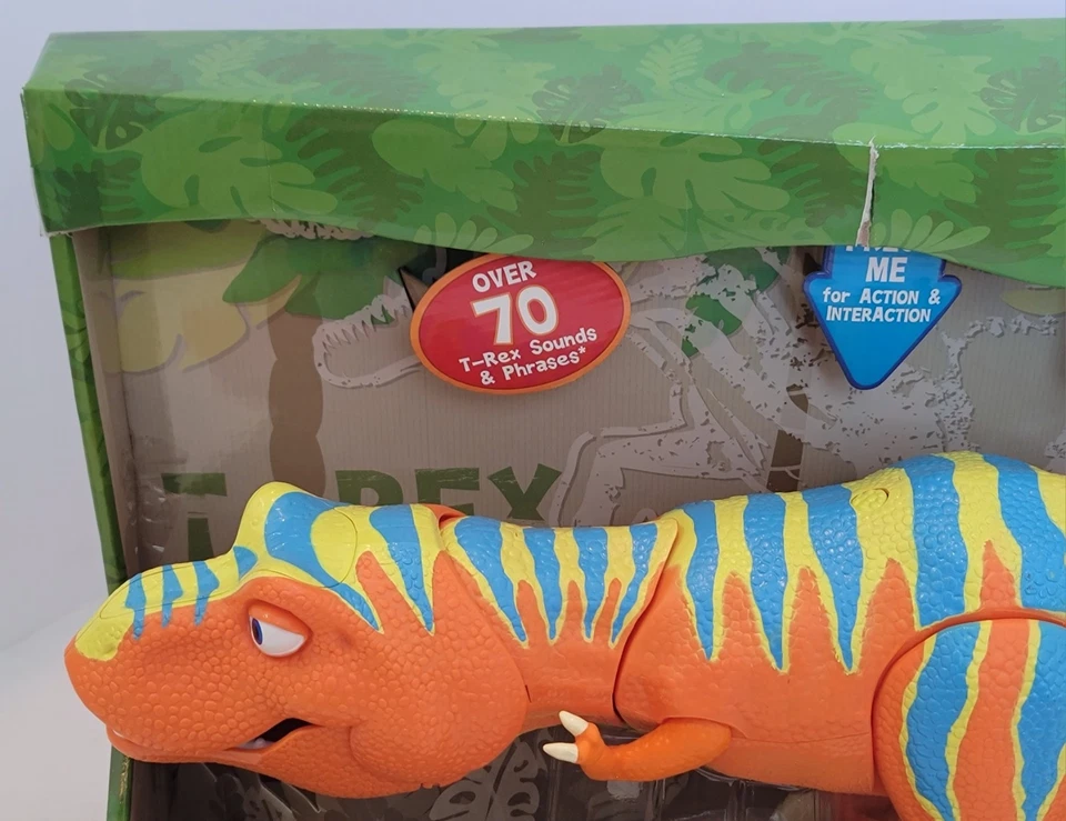 TREN DINOSAURIO BORIS TYRANNOSAURUS INTERACCIÓN RUGIR 'N REACT 23" T-REX ¡SIN ABRIR! Foto 3 de 4
