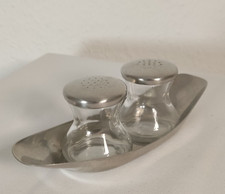 WMF Cromargan Salz- und Pfefferstreuer Set – Edelstahl & Glas, 1950-1970