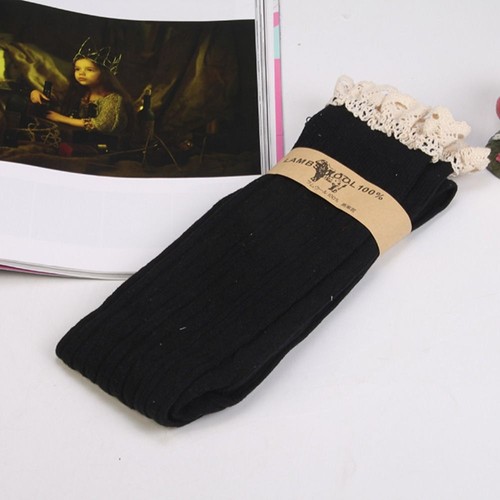 Lace Long Stockings Cotton Material High Stockings Autumn and Winter - Picture 7 of 12