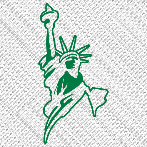 FREIHEITSSTATUE NEW YORK ISLAND TRIKOT FREIHEIT VINYL AUFKLEBER (SL-01) - Bild 7 von 14