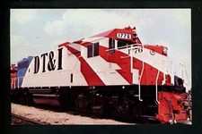 Train Railroad postcard Detroit Toledo Ironton Railroad #1776 Bicentennial 30617