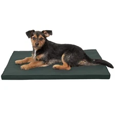 Furhaven X-Small Dog Bed Water-Resistant Two-Tone Kennel & Crate Pad w/ Remov...