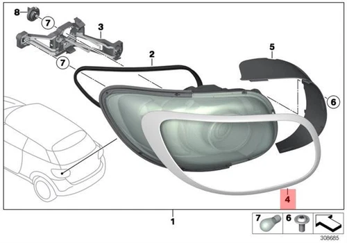 NEU MINI PACEMAN R61 RÜCKLEUCHTE HINTEN LINKS FINISHER 63129812875 ORIGINAL - Bild 1 von 1