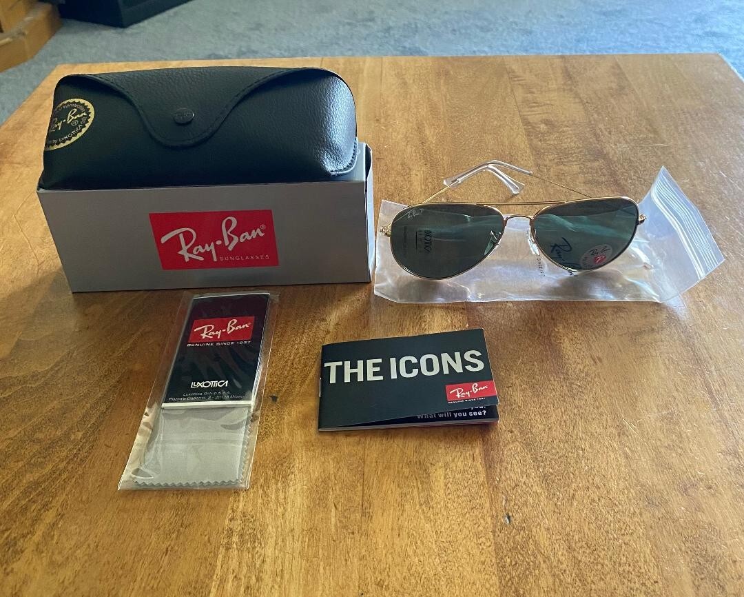 Buy Ray-Ban Authentic POLARIZED Aviator Sunglasses Model: RB3025