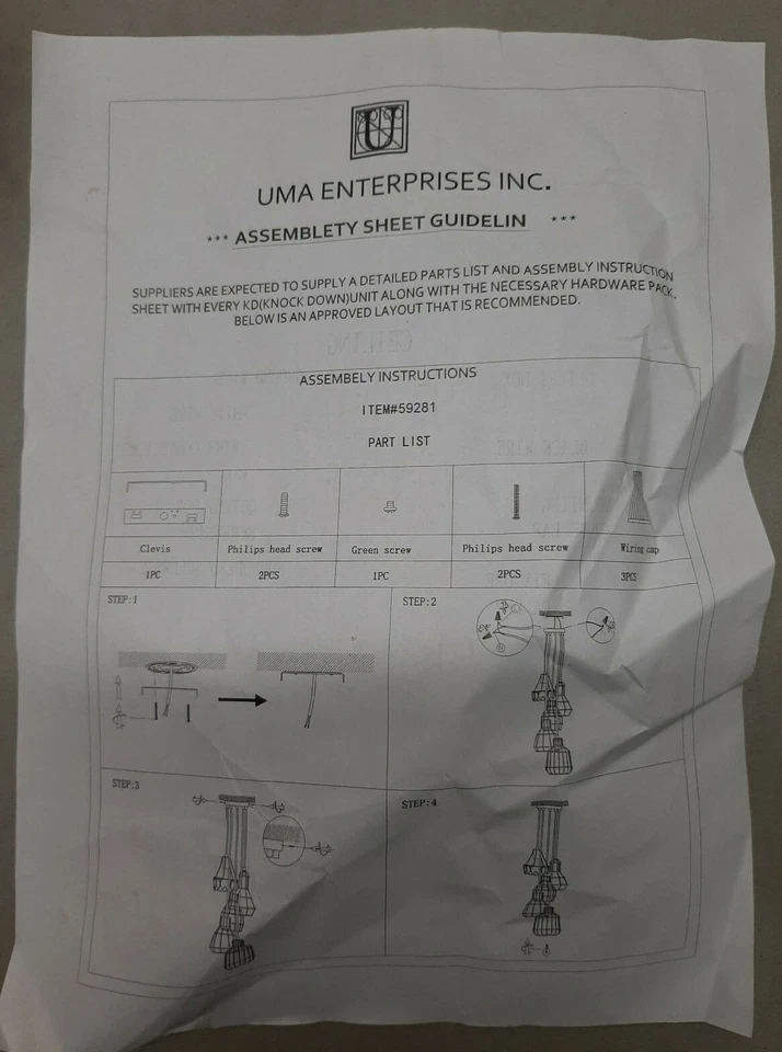Litton Lane 5-Light Metallic Copper Bell Shaped Pendant - Image 4 of 4