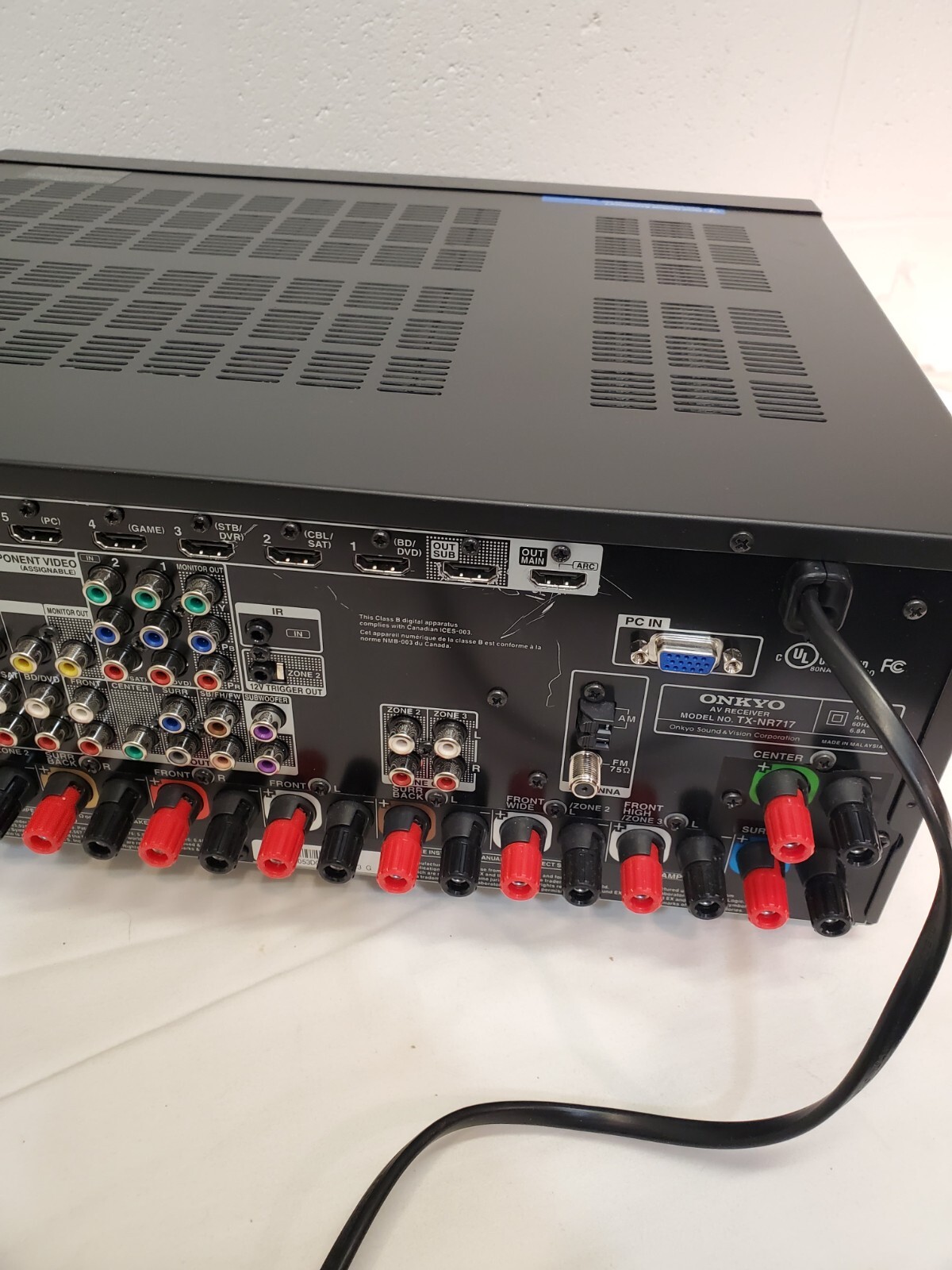 Onkyo TX-NR717 7.2 Home Theatre Receiver  with Onkyo UWF-1 802.11n 2.4 GHz