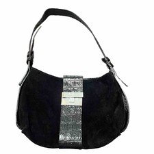 Nannini Genuine Leather And Suede  Shoulder Bag- Made In Italy