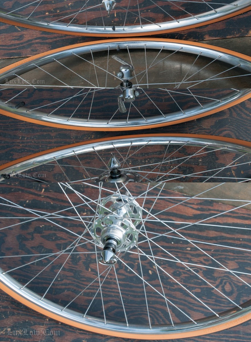 CAMPAGNOLO RECORD NISI WHEELS 700c 28 TUBULAR ROAD BIKE VINTAGE