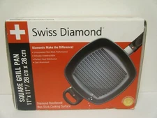 Swiss Diamond Square Grill Pan 11” x 11” Model 66281 New in Box