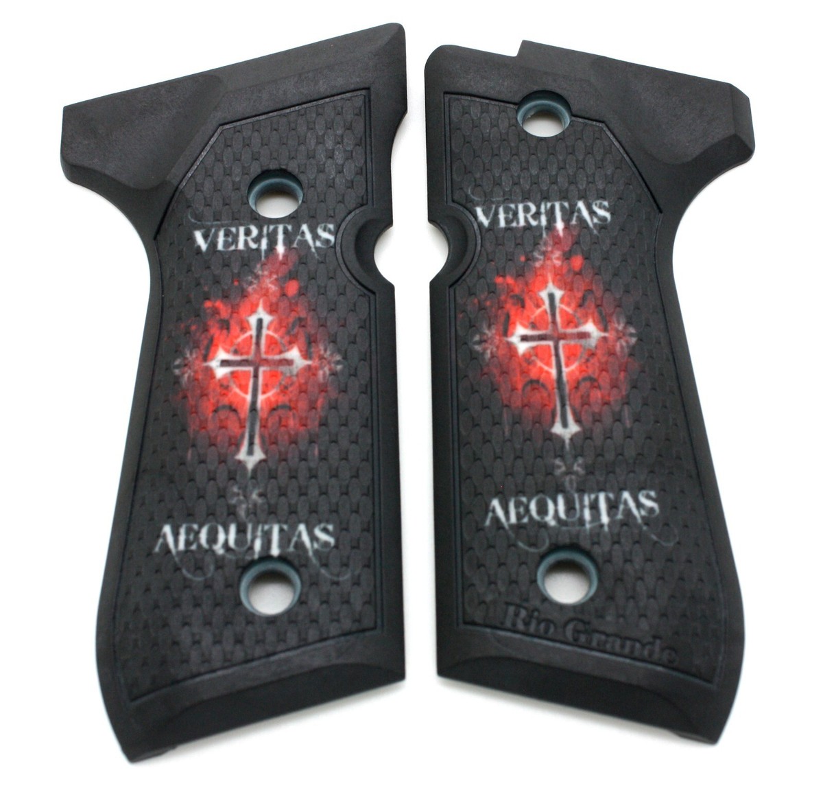 Veritas Aequitas Boondock Saints Custom Beretta 92 96 M9 Grips | eBay