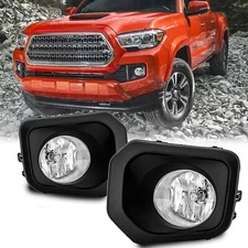 For 2016-2023 Toyota Tacoma SR SR5 Fog Lights Bumper Lamps Clear Lens Pair