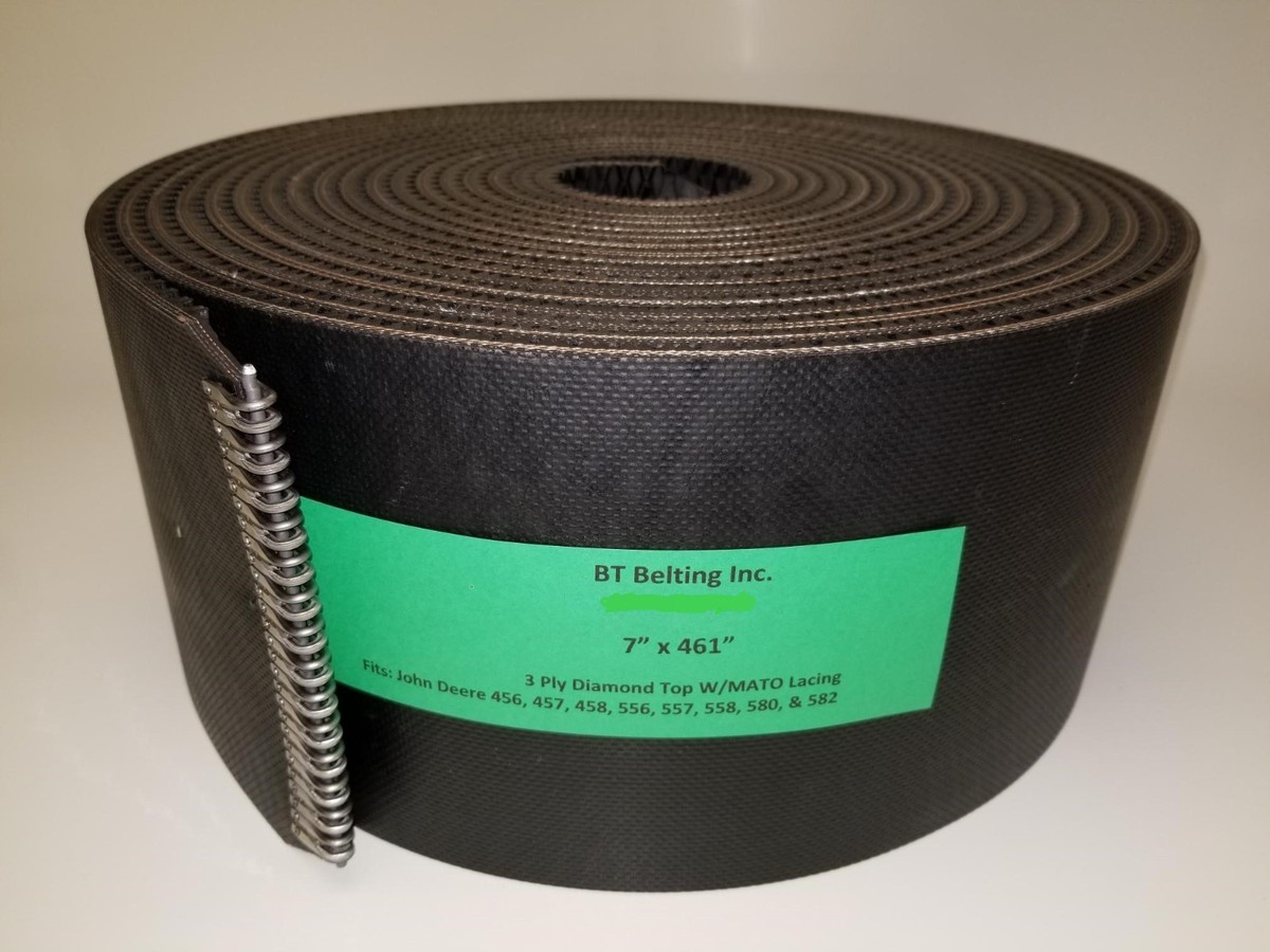 2620NBA ballers 4体セット Set of HD Round Baler Belts for John Deere 456, 457, 458