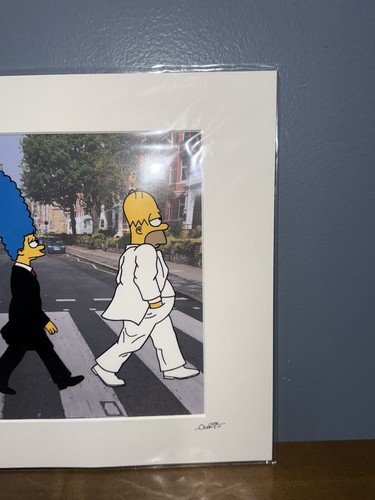 I Simpson Abbey Road Cel dipinto a mano - Foto 4 di 9