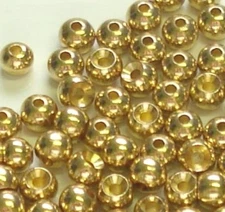 100 - PREMIUM GOLD BRASS BEADS Nimrod's Tackle Fly Tying - 8 SIZES TO PICK