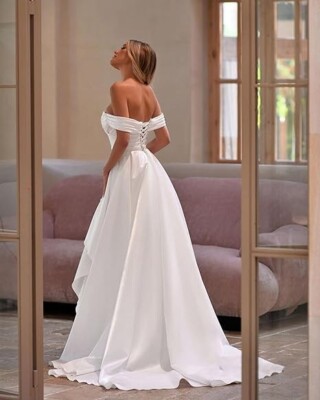 Women's Strapless Prom Dresses Prom Dresses Satin Mermaid Formal Evening  Gowns | eBay