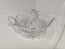 Vintage Clear Glass Juicer 6in With Pouring Spout