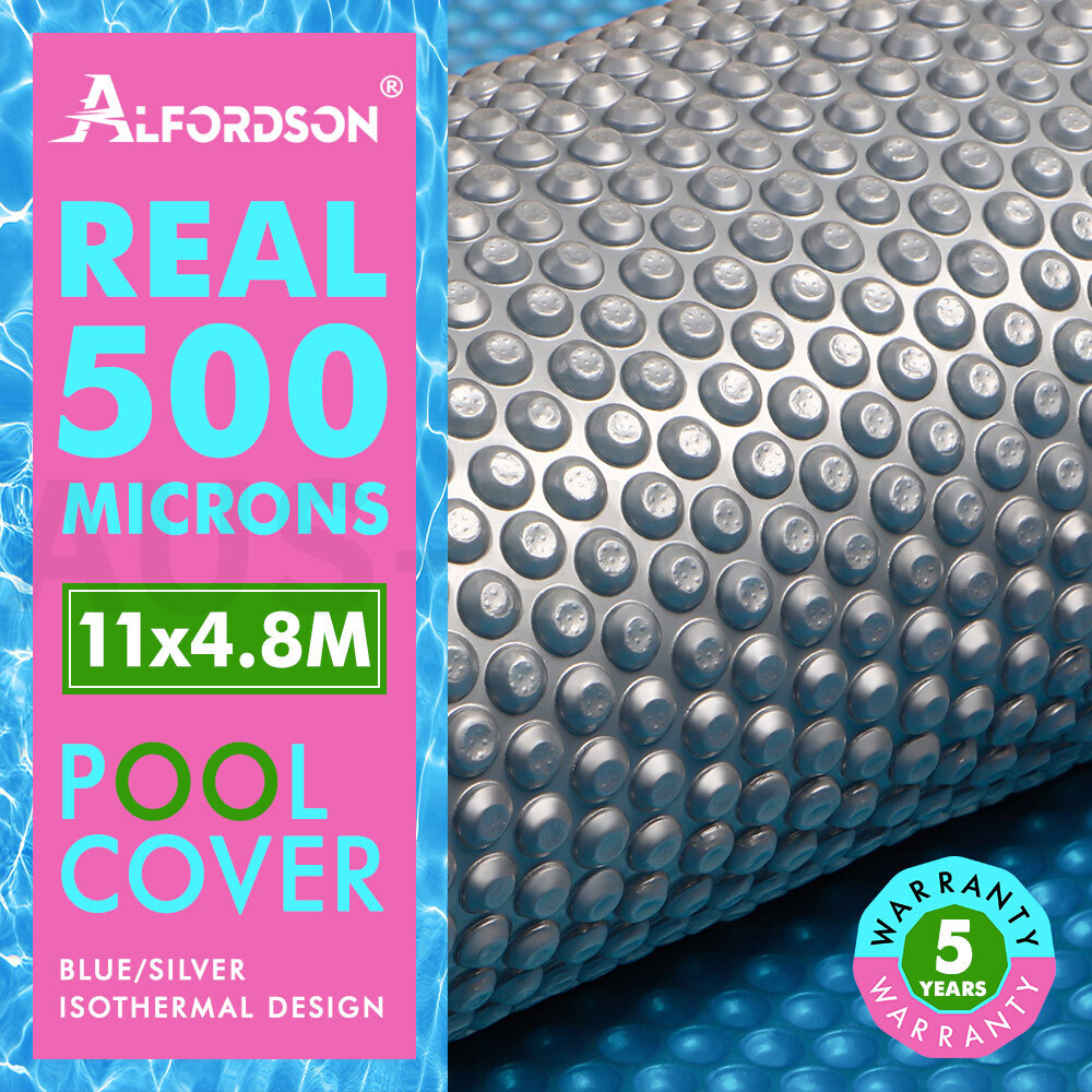 ALFORDSON Pool Cover 500 Microns Solar Blanket Swimming Isothermal 11X4