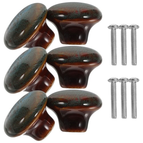6 Pcs Dresser Knobs Cabinet Knobs Ceramic Knobs Decorative Knob Handle Knobs