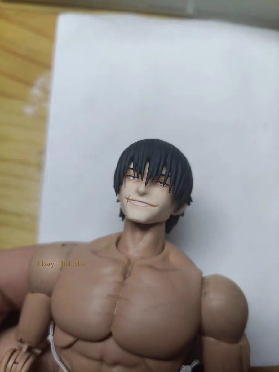 Custom Jujutsu Kaisen Fushiguro Toji Head for 1/12 Romankey Body