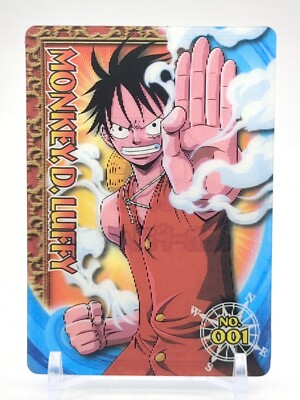 Monkey D. Luffy #1 One Piece 3D Card Collection Animation 10th