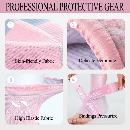 Foot Strap Ankle Support Sleeve Elastic Belt Elastic Foot Strap Gym - Picture 2 of 15