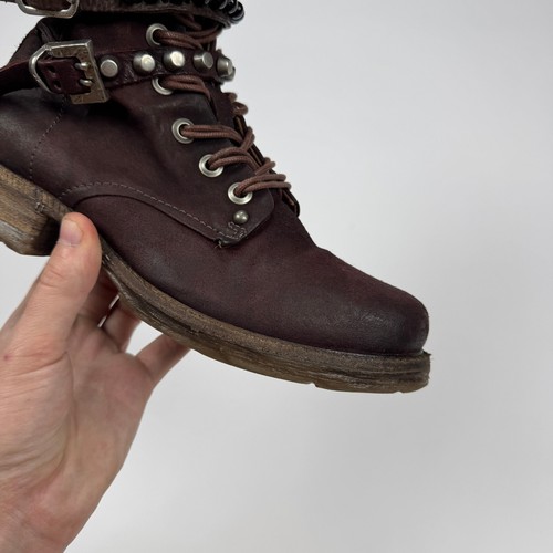 A.S 98 Airstep Botas Zapatos Cuero Gamuza Mujer Gótico Motociclista Avant Garde Punk 37 - Imagen 13 de 21