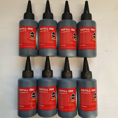 Black 800ml Nachfüll Tinte für EPSON Ecotank ET2600 ET2650 ET3600 ET2650 ET4500