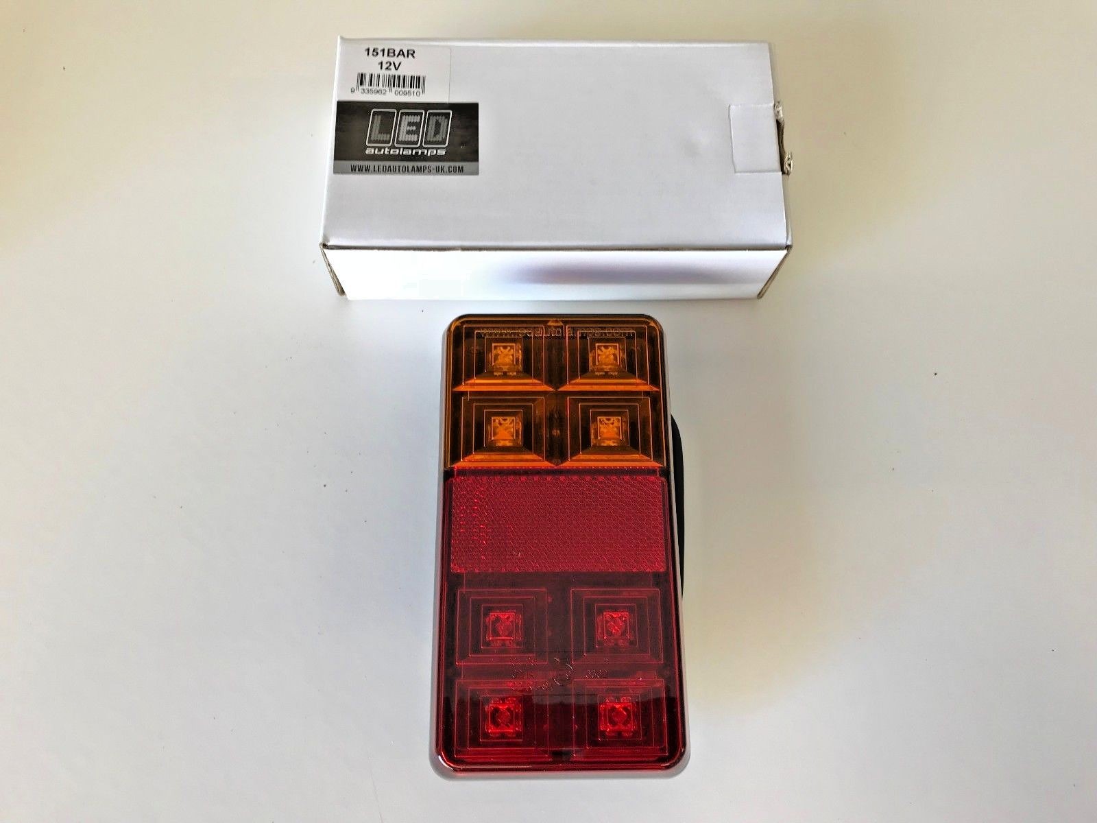 LED AUTOLAMPS 151BAR 12V (x1) Square Rear Combination Lamp Light Trailer