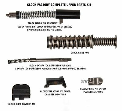 Glock 43 OEM Complete Upper Slide Rebuild Kit New Factory Genuine Parts Kit