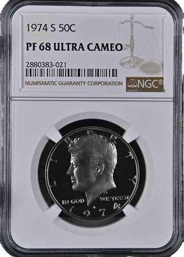 1964 Kennedy Half Dollar PF68 NGC Signature Label | eBay