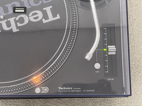 Technics SL-1200MK3D Black with Dust Cover Direct Drive DJ Turntable Tested Used - Picture 8 of 24